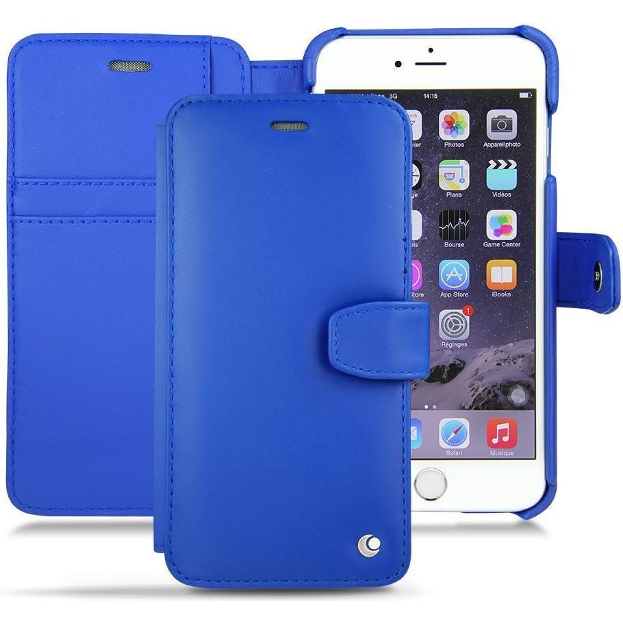 Noreve Lederschutzhülle Wallet (Apple iPhone 6), Smartphone Hülle, Blau