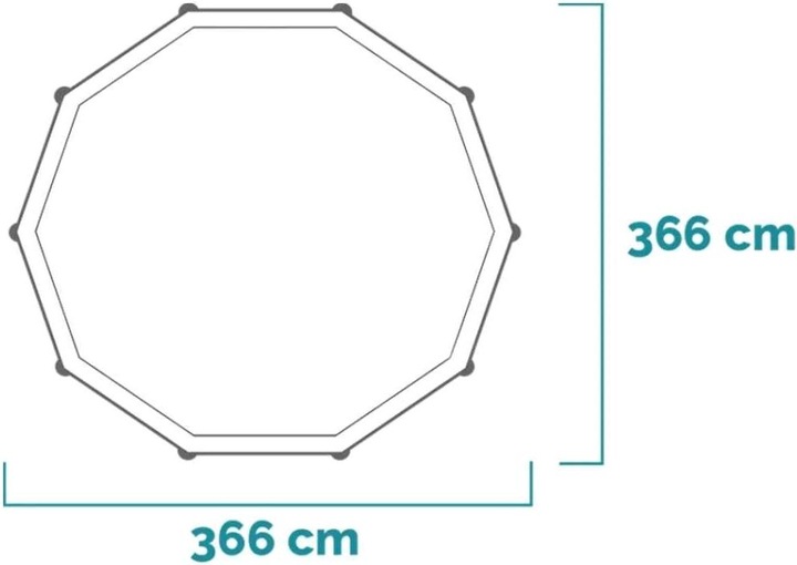 Produktbild Intex Metal Frame (Ø 366 x 76 cm)