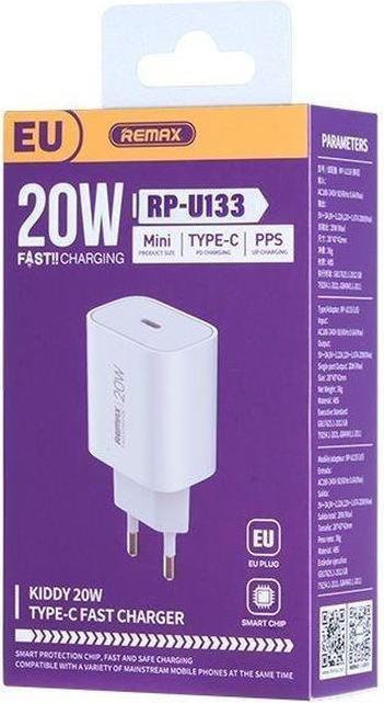 Actual product image Remax KIDDY SERIES 20W RP-U133 WEISSES Wandladegerät (20 W)