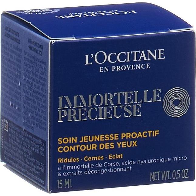 Thumbnail - L'Occitane, Augenpflege, Immortelle Précieuse Augenbalsam (Fluid, 15 ml, Tag)