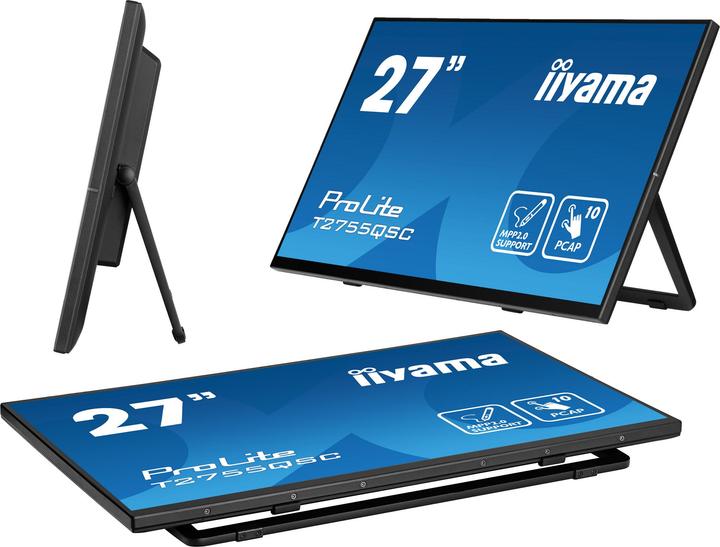 Actual product image iiyama 27" IPS Bonded PCAP 10P Touch, MPP2.0 (a (2560 x 1440 pixels, 27")