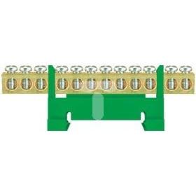 Pawbol Listwa zaciskowa niska na szynę 12-torowa zielona TH35, Gioco per cani