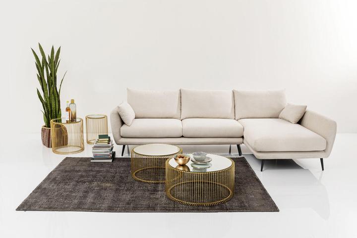 Actual product image Kare Design Corner Sofa Amalfi Right Cream 275cm (Corner sofa)