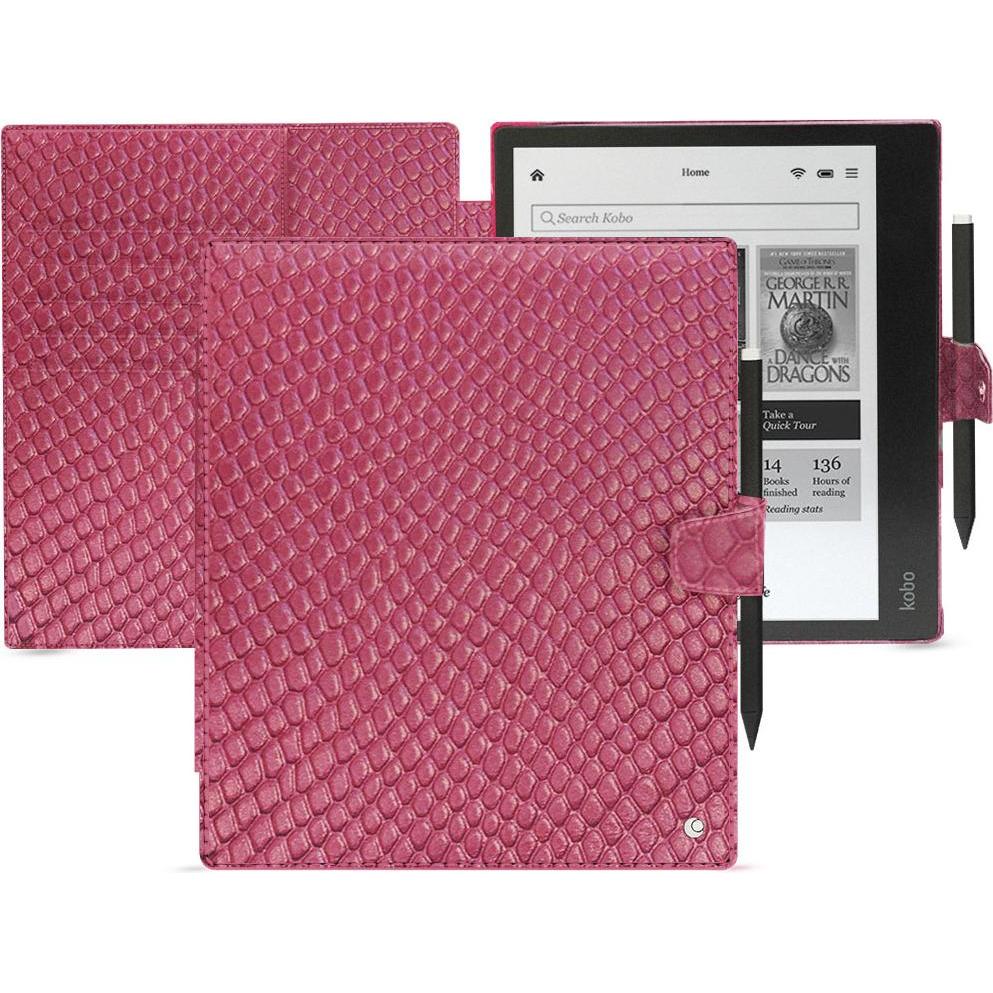 Noreve Lederschutzhülle Kobo Elipsa 2E (Kobo Elipsa 2E), Tablet Hülle, Rosa