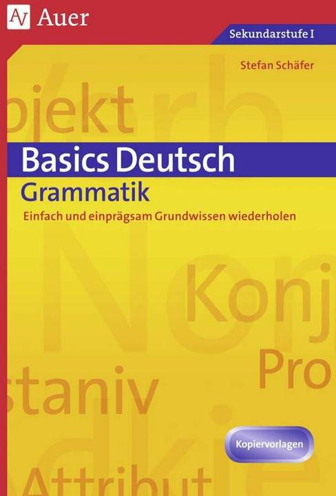 Produktbild Basics Deutsch: Grammatik (Deutsch, Stefan Schäfer, 2024)