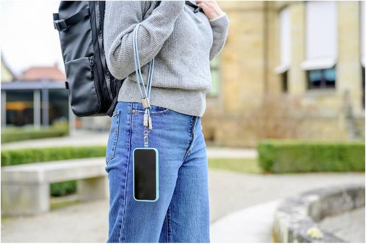 Actual product image Ansmann Lanyard Kabel USB Typ-C zu USB Typ-C 120cm / blau (1.20 m, 60 W)