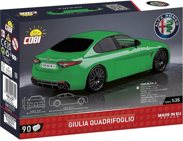 Produktbild Cobi 24605 - 100 PCS 'ALFA ROMEO /24605/ GULIA QUADRIFOGLIO