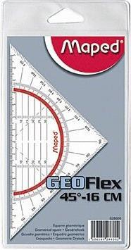 Produktbild Maped Geodreieck Geo-Flex, Hypotenuse: 160 mm (16 cm, Kunststoff)