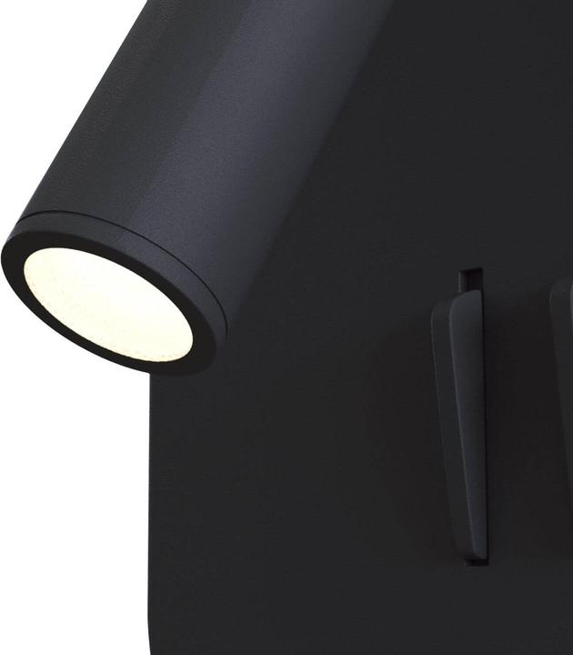 Produktbild Maytoni Ios 176 LED Wandleuchte, Wandlampe 9W Schwarz Warmweiss (275 lm)