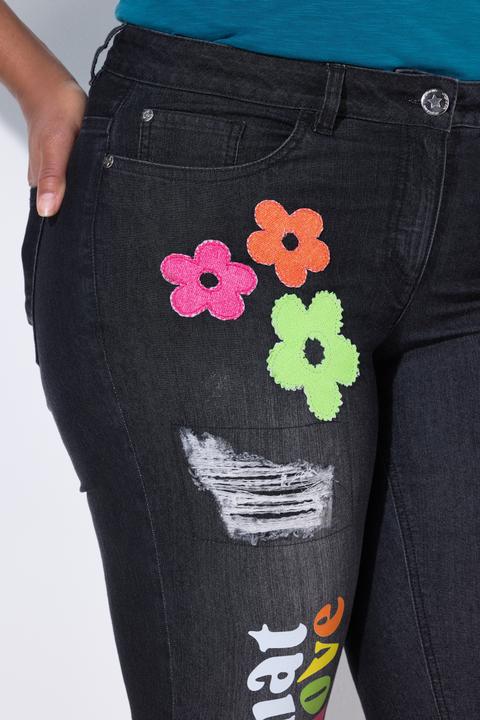 Produktbild Angel of Style 7/8-Jeans, Straight Fit, destroyed, Badges (44)
