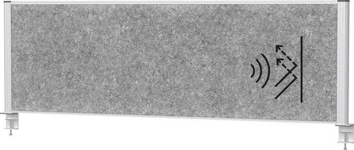 Produktbild Maul Tisch-Trennwand MAULconnecto 160x50cm Akustik d.gr/si (160 x 50 cm)