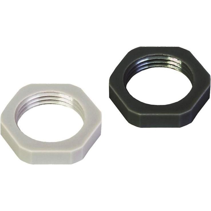 Plica, Muttern + Unterlegscheiben, GGM K M63 gr 6-kantmutter GGMM63K PA6/GFK grau 907211963 (M63)