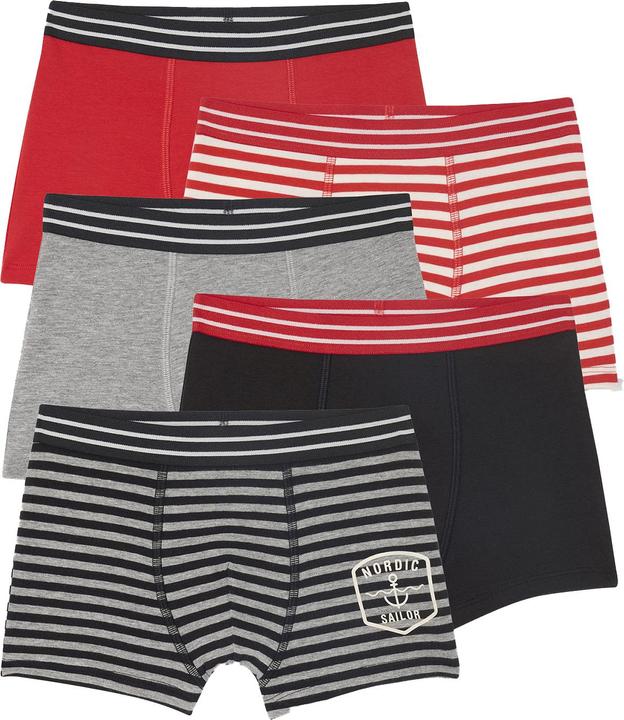 Immagine prodotto Vertbaudet Bio-Kollektion: 5er-Pack Jungen Boxershorts SAILOR (86, Confezione da 5 pezzi)