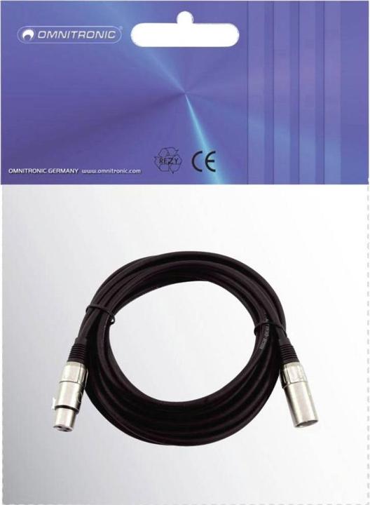 Actual product image Omnitronic XLR cable 3pin (10 m, XLR)