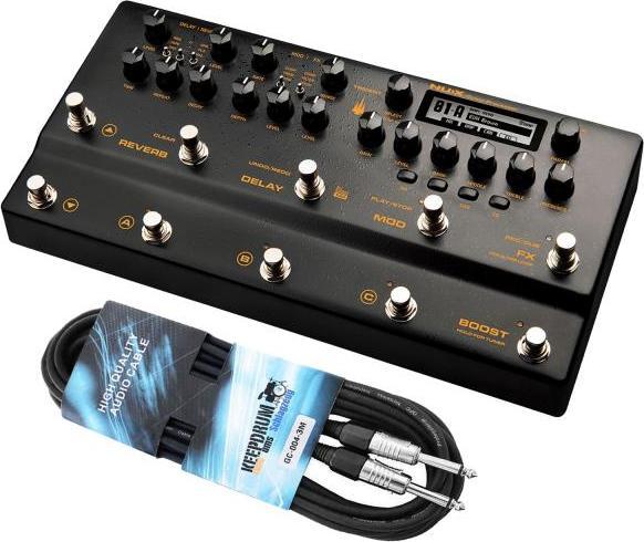 Actual product image NUX Trident multi-effects unit with jack cable