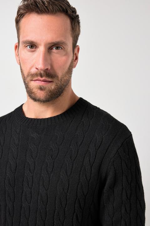 Produktbild JP1880 Pullover, Zopfmuster, CashmereTouch Strick, Rundhals, bis 7 XL (L)