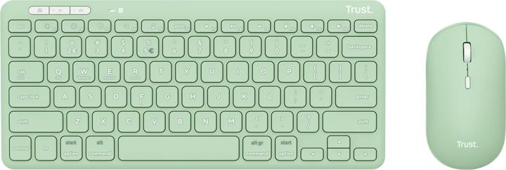Actual product image Trust Lyra - Draadloos Toetsenbord en Muis - Multi connect - Qwerty US - Groen (US, Cable)