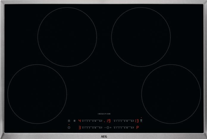 Produktbild AEG IKS8443BXB Autarkes Kochfeld / Induktion / Hob²Hood / Slider-Bedienung / 80 cm / Edelstahlrahme