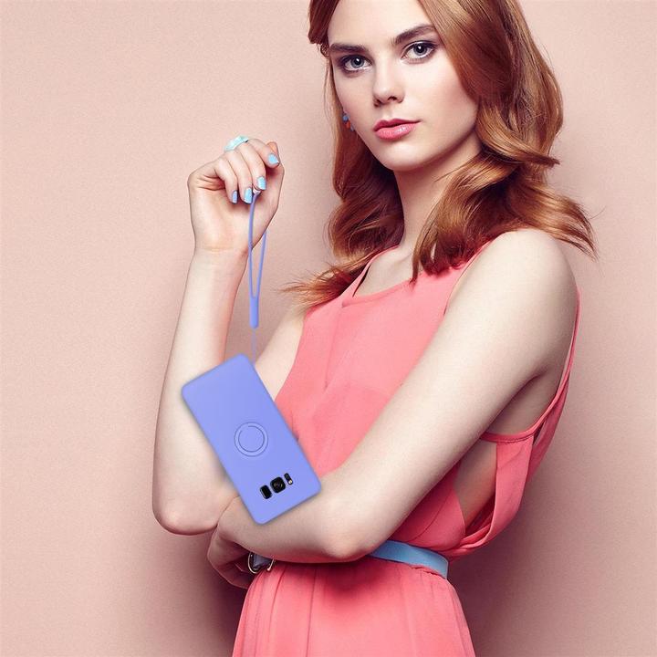 Actual product image Cadorabo TPU Liquid Ring Silicone Case Cover (Samsung Galaxy S8+)