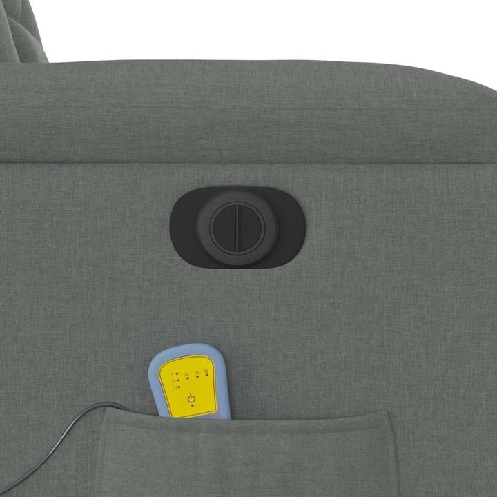 Image du produit VidaXL Fauteuil de massage électrique Tissu gris foncé