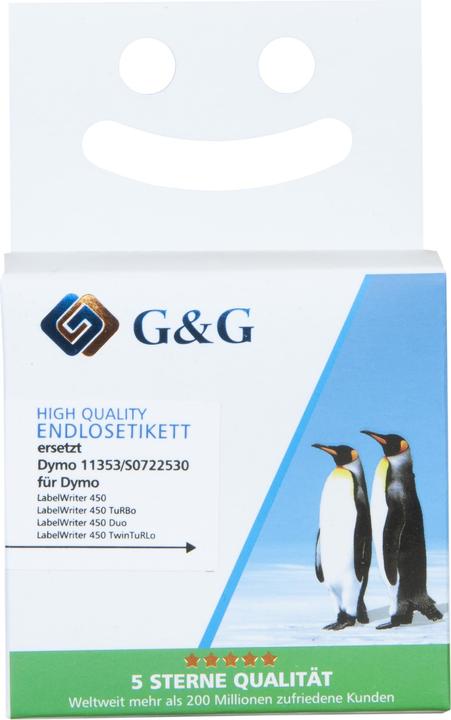 Immagine prodotto Etichette in rotolo adatte per Dymo nero su bianco, dimensioni mm: 12 x 24, sostituisce: