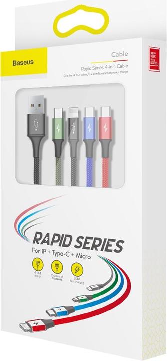 Productafbeelding Baseus 4in1 (1.20 m, USB 2.0)