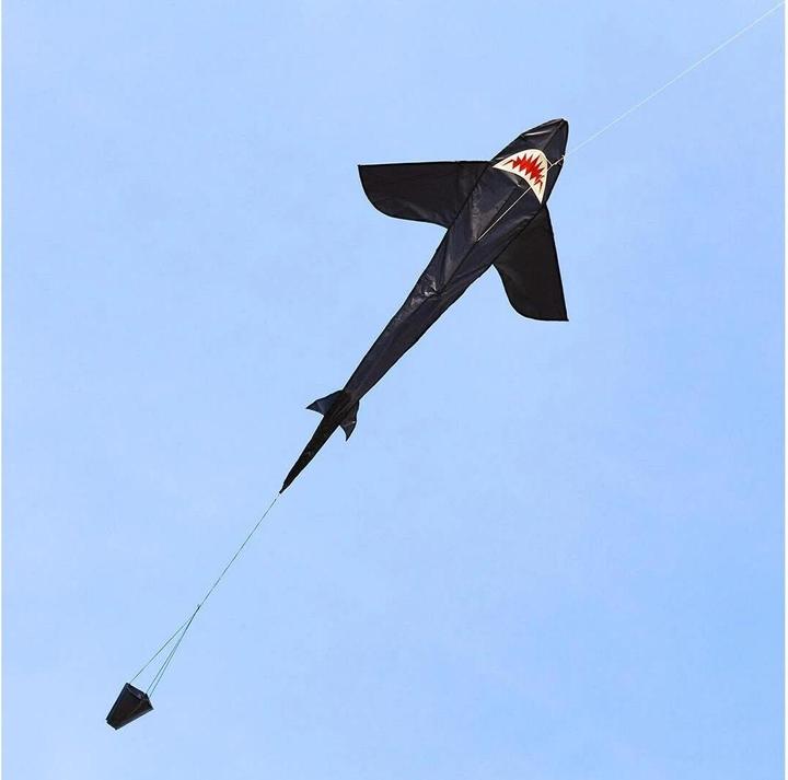 Actual product image Invento Kite Ecoline Shark Kite 95x150 cm, from 5 years, incl. handle with 25 m cord