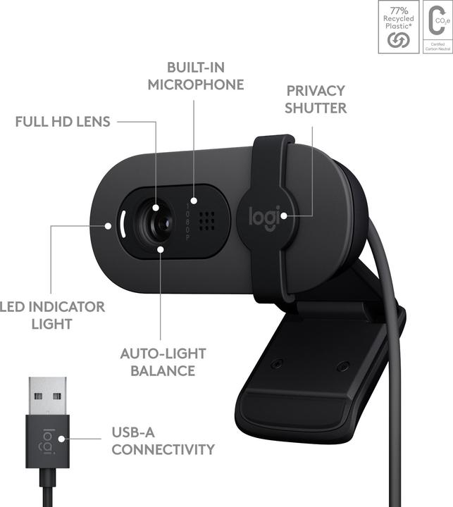 Productafbeelding Logitech Brio 100 (2 Mpx)