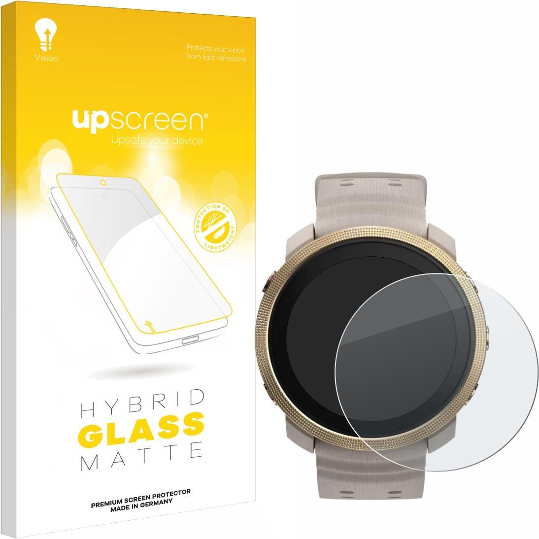upscreen Schutzglas Schutzfolie Glas Folie Displayschutz matt, Smartwatch Schutzfolie, Grau