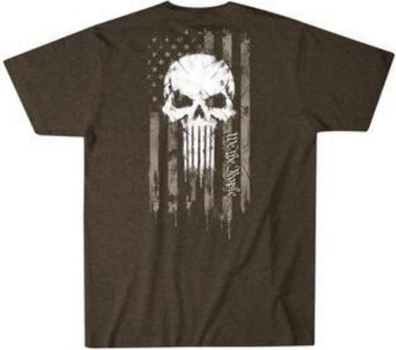 Produktbild Howitzer T-Shirt SKULL FREEDOM FLAG, brindle (3XL)