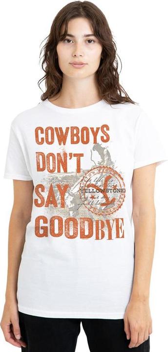 Immagine prodotto Yellowstone Cowboys Don't Say Goodbye Maglietta Adulto Unisex (L)