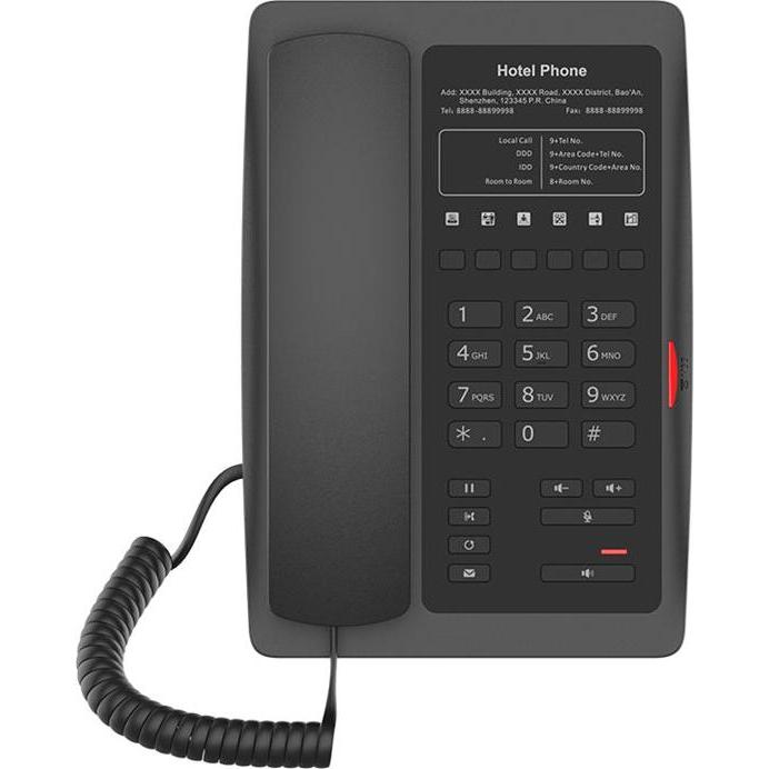 Thumbnail - Fanvil Hoteltelefon, Telefon, Schwarz