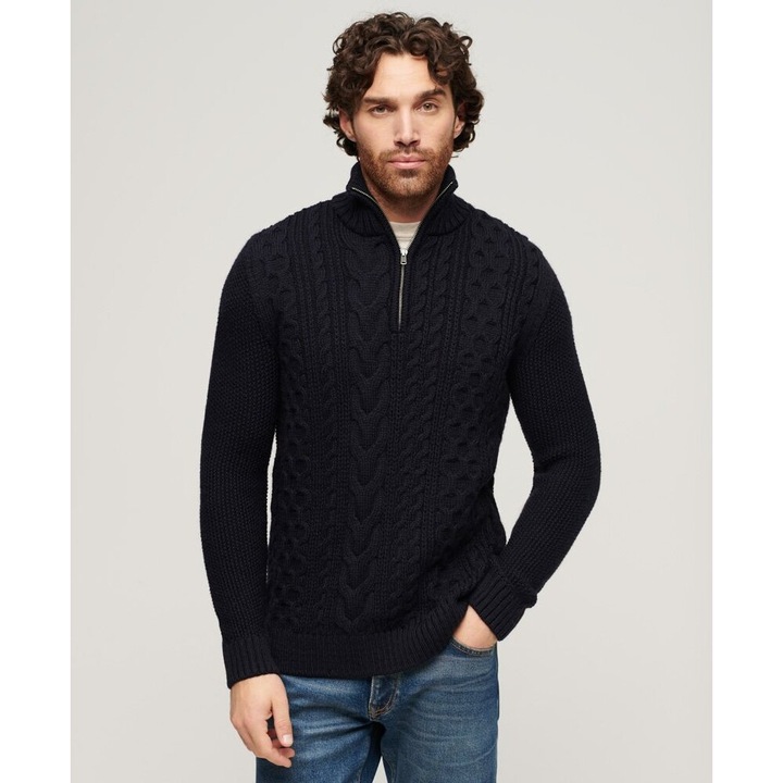 Produktbild Superdry pullover mit halbem reissverchlu au trick uperdry jacob cable (S)