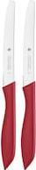 Produktbild WMF Brotzeitmesser Brötchenmesser Frühstücksmesser Set 2tlg 23cm Wellenschliff rot (11 cm)