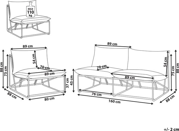 Produktbild Beliani Pico
