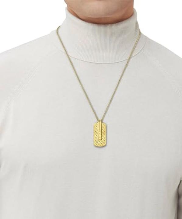Image du produit Hugo Boss Orlado 1580355 Timeless Gold Plated Necklace pour hommes