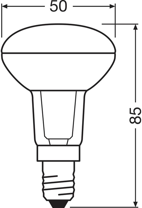 Actual product image Osram Star R50 (E14, 1.50 W, 110 lm, 1 x, F)