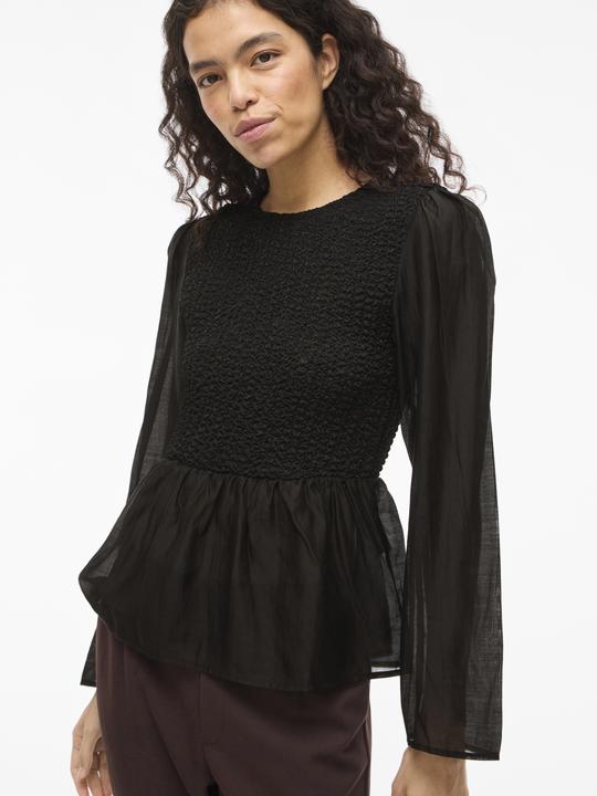 Immagine prodotto Vila VIMILLE Rundhals Oberteil mit langen Ärmeln (40)