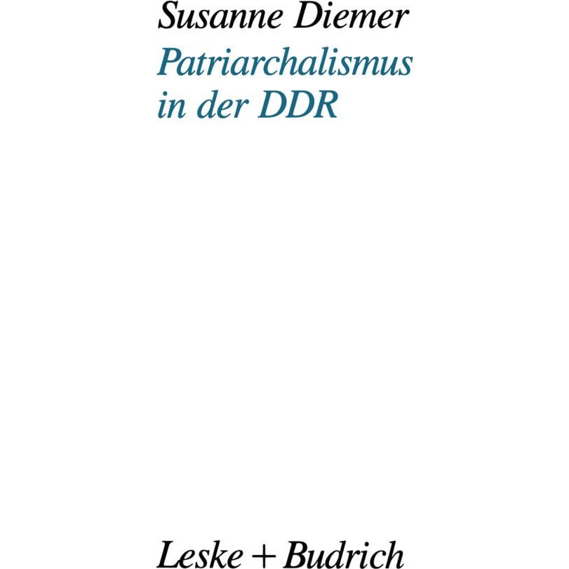 Patriarchalismus in der DDR, Fachbücher