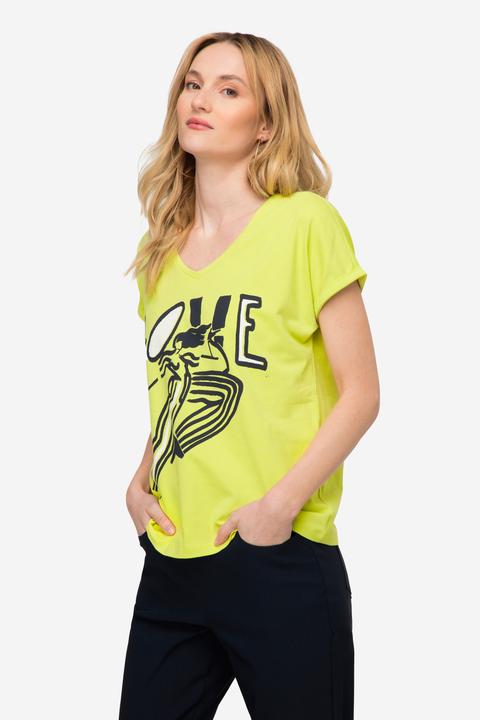 Produktbild Laurasøn T-Shirt, oversized, LOVE, V-Ausschnitt (XL)