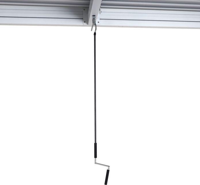 Produktbild Mendler Pergola HWC-L46, Gartenpavillon Lamellen-Pavillon, 11cm-Aluminium-Gestell, Regenrinne sturmfest, 3x6 (300 cm, 600 cm)