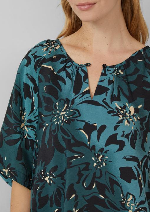 Produktbild S.Oliver Bluse Strukturierte Bluse aus Viskosemix mit Raffung (44)