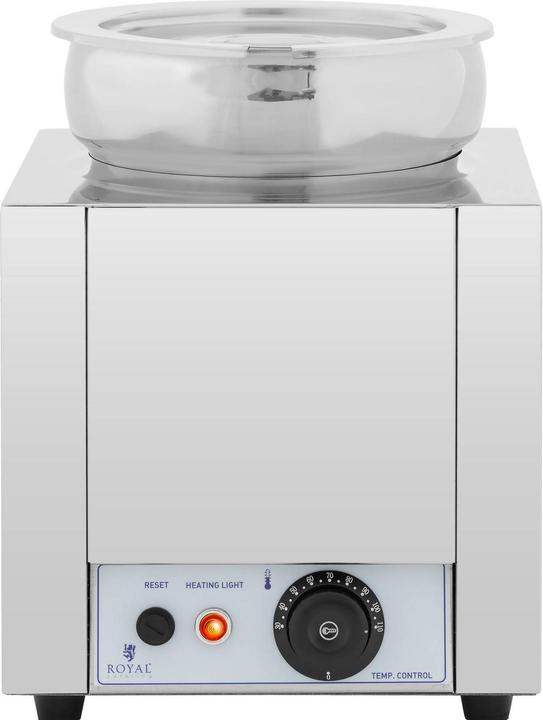 Actual product image Royal Catering Suppenstation Bain Marie Speisenwärmer Edelstahl 7 L 30 - 110 °C 500 W
