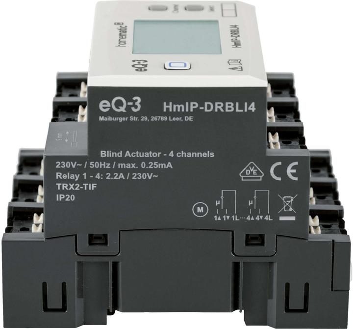 Actual product image Homematic IP Blind actuator for top hat rail mounting (Shutter actuator)