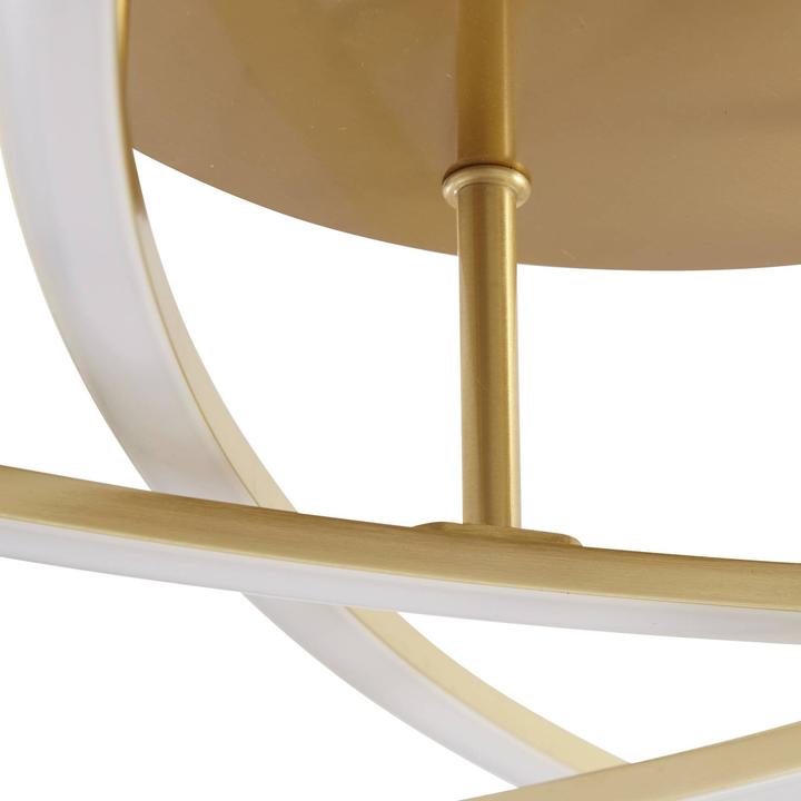 Actual product image Lindby Flakira LED ceiling lamp, 5-light antique brass (1940 lm)