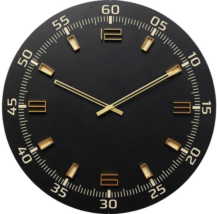 Actual product image Kare Design Wanduhr Milk Bar Schwarz Ø60cm (60 cm)