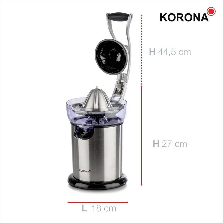 Actual product image Korona Electric citrus juicer with pressing arm