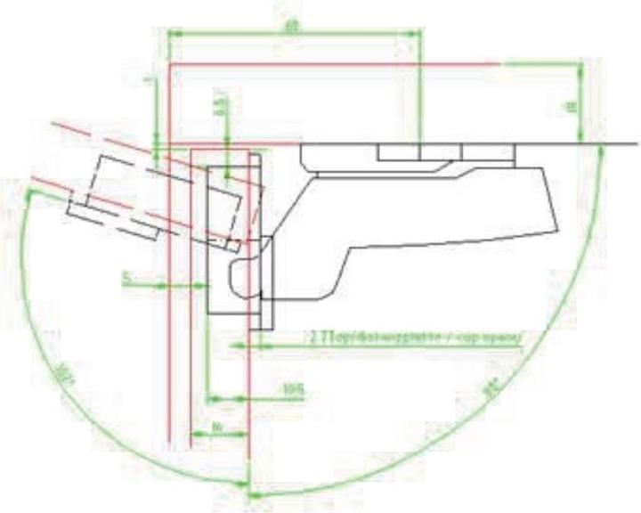 Productafbeelding Hettich Potscharnieren Sensys 8645, hoek, midden en inliggend scharnier