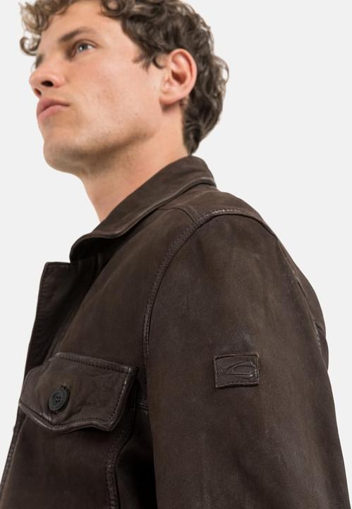 Actual product image Camel Active Leather Shirt Jacket (110)