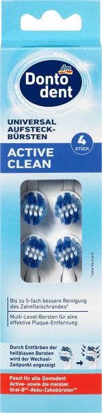 Actual product image dm Dontodent Active Clean brushes (4 x)